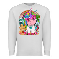 Dove Grey summer unicorn tbw Premium Sweatshirt - texasbilliewilder