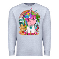 Heather Grey summer unicorn tbw Premium Sweatshirt - texasbilliewilder