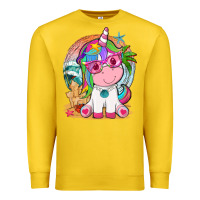 Lemon summer unicorn tbw Premium Sweatshirt - texasbilliewilder