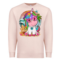 Pale Pink summer unicorn tbw Premium Sweatshirt - texasbilliewilder