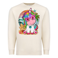 Sandshell summer unicorn tbw Premium Sweatshirt - texasbilliewilder