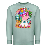 Seafoam summer unicorn tbw Premium Sweatshirt - texasbilliewilder
