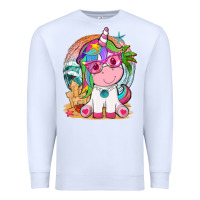 White summer unicorn tbw Premium Sweatshirt - texasbilliewilder