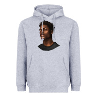 Heather Grey afro man Heavyweight Hoodie - texasbilliewilder