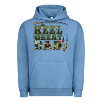 Pigment Pebble Blue reel great dad Urban Hoodie - Artiststas
