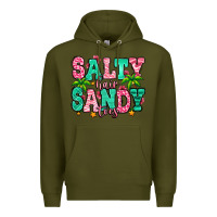 Army Green salty hair sandy toes Premium Hoodie - Jasminsmagicworld
