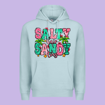 Salty Hair Sandy Toes Premium Hoodie Designed By Jasminsmagicworld