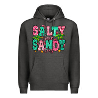 Charcoal Heather salty hair sandy toes Premium Hoodie - Jasminsmagicworld