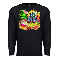 Black summer vibes gnome tbw Premium Sweatshirt - texasbilliewilder