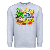 Heather Grey summer vibes gnome tbw Premium Sweatshirt - texasbilliewilder