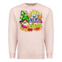 Pale Pink summer vibes gnome tbw Premium Sweatshirt - texasbilliewilder