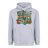 Heather Grey 90s country casette tapes Heavyweight Hoodie - texasbilliewilder