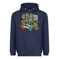 Navy 90s country casette tapes Heavyweight Hoodie - texasbilliewilder