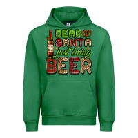 Emerald dear santa just bring a beer with a beer bottle Urban Hoodie - AdoDesignShop