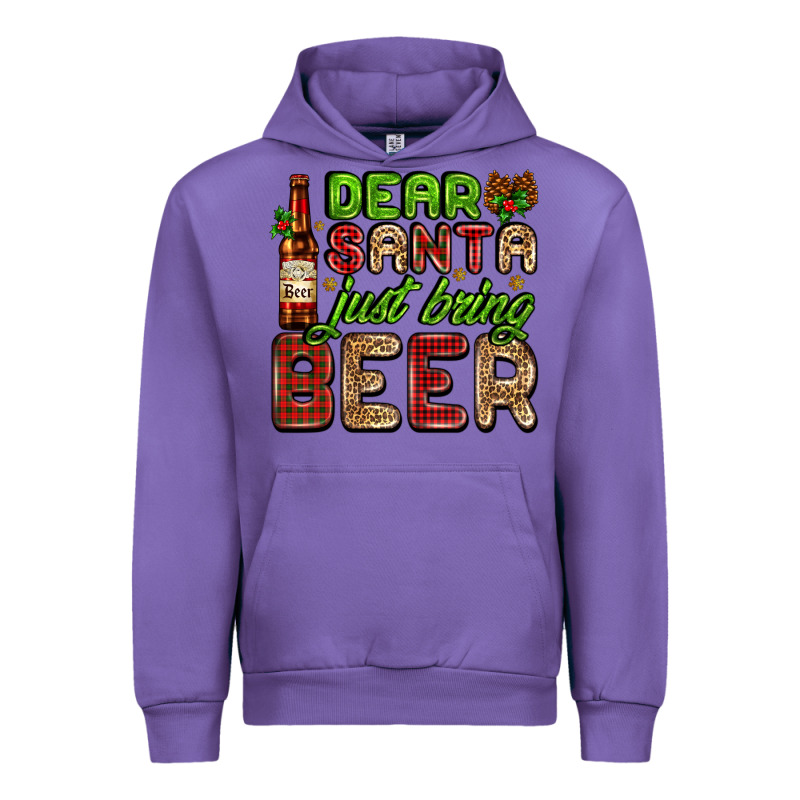 Dear Santa Just Bring A Beer With A Beer Bottle Urban Hoodie by AdoDesignShop | Teevron