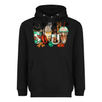 Black german shepherd black and grey cat coffee cups Heavyweight Hoodie - Zillion Design Studio