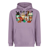 Lavender german shepherd black and grey cat coffee cups Heavyweight Hoodie - Zillion Design Studio