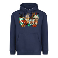 Navy german shepherd black and grey cat coffee cups Heavyweight Hoodie - Zillion Design Studio