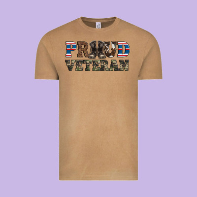 Armed Forces Day Proud Veteran Vintage Tee Designed By Artiststas