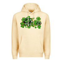 Pina Colada cowhide and leopard shamrocks Premium Hoodie - AdoDesignShop