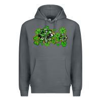 Rock cowhide and leopard shamrocks Premium Hoodie - AdoDesignShop