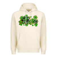 Tofu cowhide and leopard shamrocks Premium Hoodie - AdoDesignShop