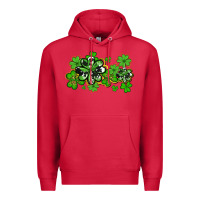 Cardinal cowhide and leopard shamrocks Premium Hoodie - AdoDesignShop