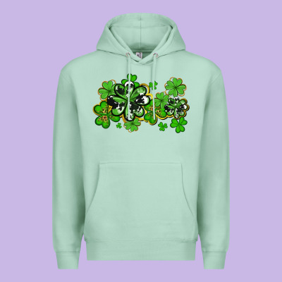 Cowhide And Leopard Shamrocks Premium Hoodie Designed By Adodesignshop