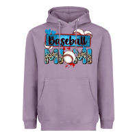 Lavender baseball mimi with leopard Heavyweight Hoodie - Zillion Design Studio