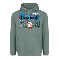 Sage baseball mimi with leopard Heavyweight Hoodie - Zillion Design Studio