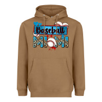 Toasted Coconut baseball mimi with leopard Heavyweight Hoodie - Zillion Design Studio