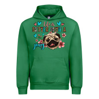 Emerald life is better with a pug Urban Hoodie - Jasminsmagicworld