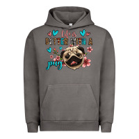 Pigment Tornado life is better with a pug Urban Hoodie - Jasminsmagicworld