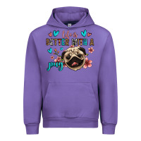 Tulip life is better with a pug Urban Hoodie - Jasminsmagicworld