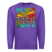 Purple let's taco bout it Premium Sweatshirt - Zillion Design Studio