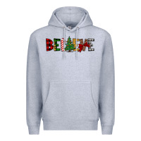 Heather Grey believe Premium Hoodie - JahusDesignShop