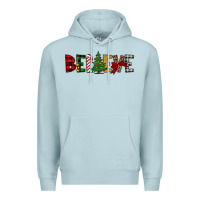 Blue Mist believe Premium Hoodie - JahusDesignShop