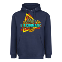 Navy a little bit dramatic Heavyweight Hoodie - texasbilliewilder