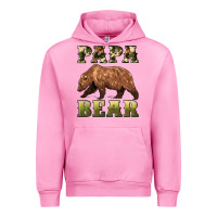 Fuchsia Pink papa bear Urban Hoodie - Artiststas