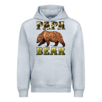 Heather Grey papa bear Urban Hoodie - Artiststas