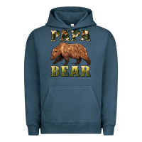Pigment Midnight Navy papa bear Urban Hoodie - Artiststas