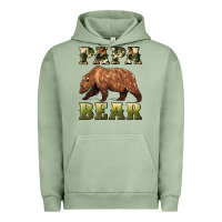 Pigment Oil Green papa bear Urban Hoodie - Artiststas