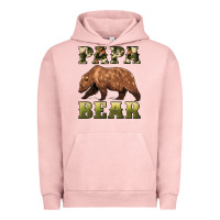 Pigment Salmon papa bear Urban Hoodie - Artiststas