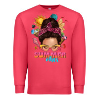 Cardinal summer vibes messy bun tbw Premium Sweatshirt - texasbilliewilder