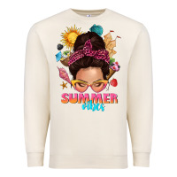 Sandshell summer vibes messy bun tbw Premium Sweatshirt - texasbilliewilder