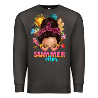 Smoke summer vibes messy bun tbw Premium Sweatshirt - texasbilliewilder
