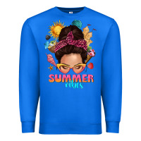 True Royal summer vibes messy bun tbw Premium Sweatshirt - texasbilliewilder