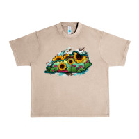 French Oak Kentucky map sunflower cactus serape Urban Heavy Tee - RanaPortraitStore