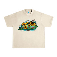 Sandshell Kentucky map sunflower cactus serape Urban Heavy Tee - RanaPortraitStore