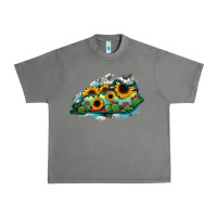 Tornado Kentucky map sunflower cactus serape Urban Heavy Tee - RanaPortraitStore